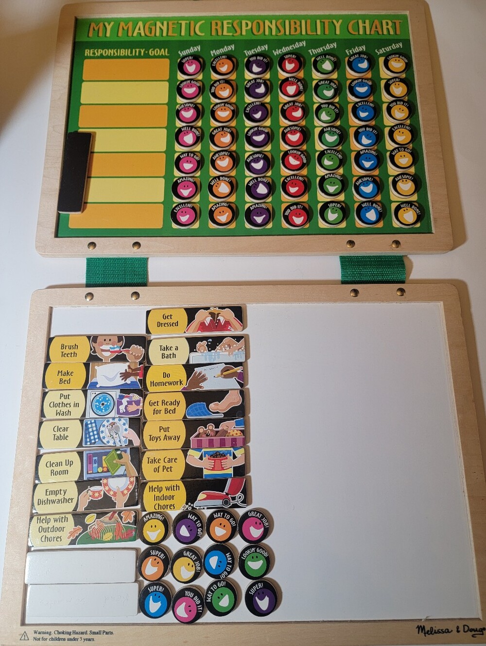 Melissa & Doug Magnetic Responsibility Chore Chart #3789